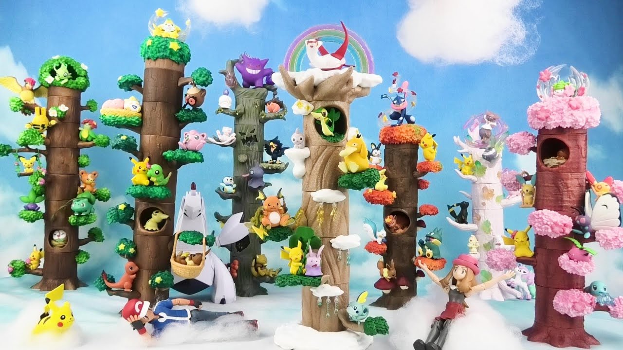ポケモンの森7 天気の樹 シリーズ全種並べたら映えるフィギュア！【Re