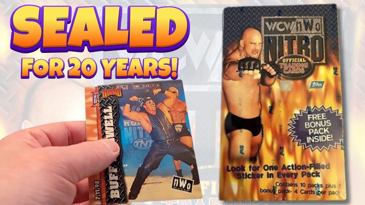 Vintage WCW Wrestling Card Box Break - SEALED CARDS For over 25