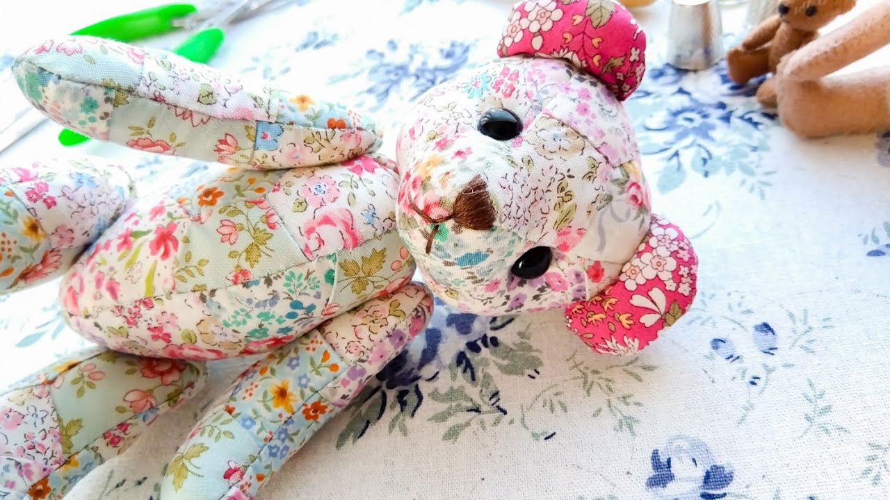 型紙付き）パッチワークテディベア Vol.4【テディベア教室（中級・上級