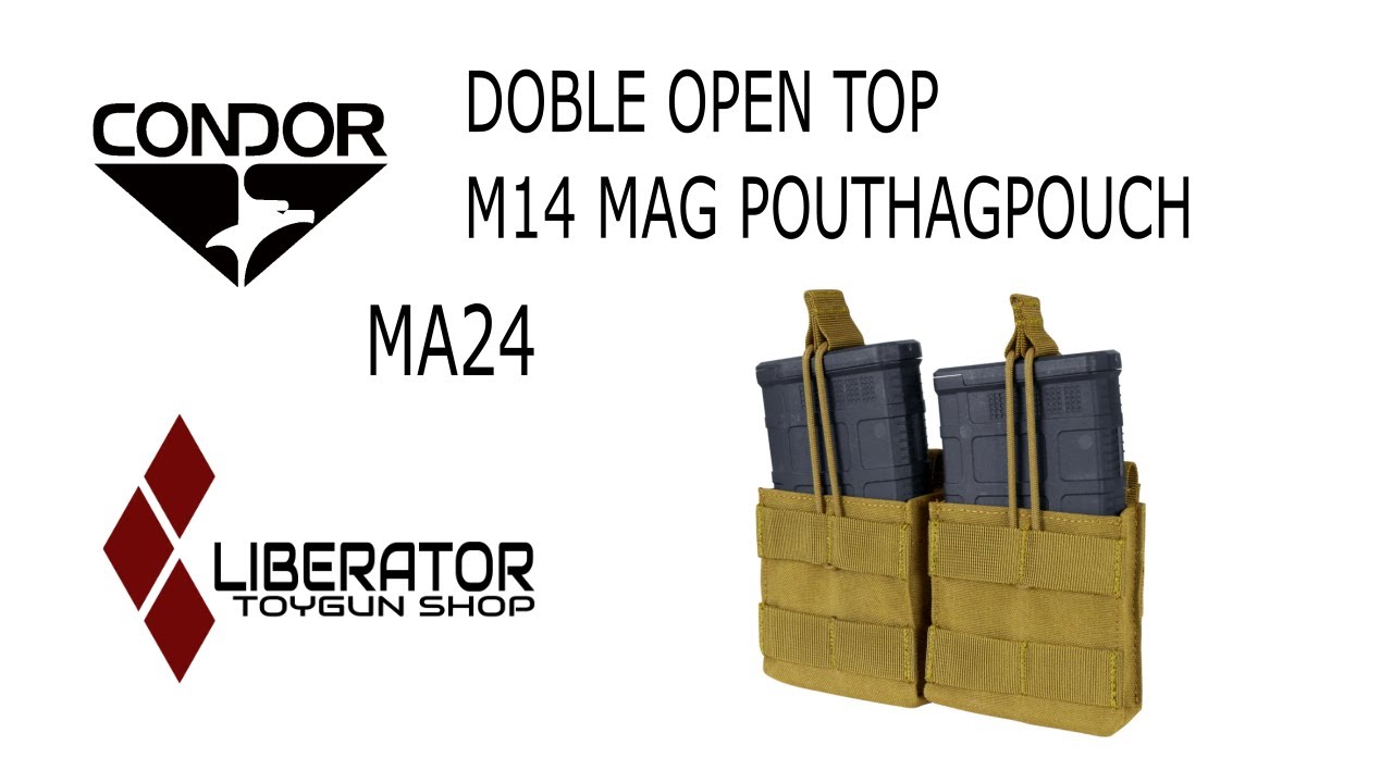 CONDOR ダブルオープントップマガジンポーチM14用 DOUBLE OPEN TOP M14