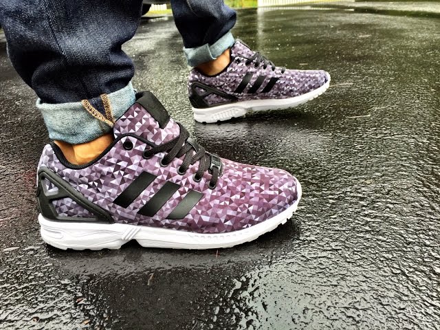 Adidas ZX Flux Monochrome Prism ON FEET - YouTube