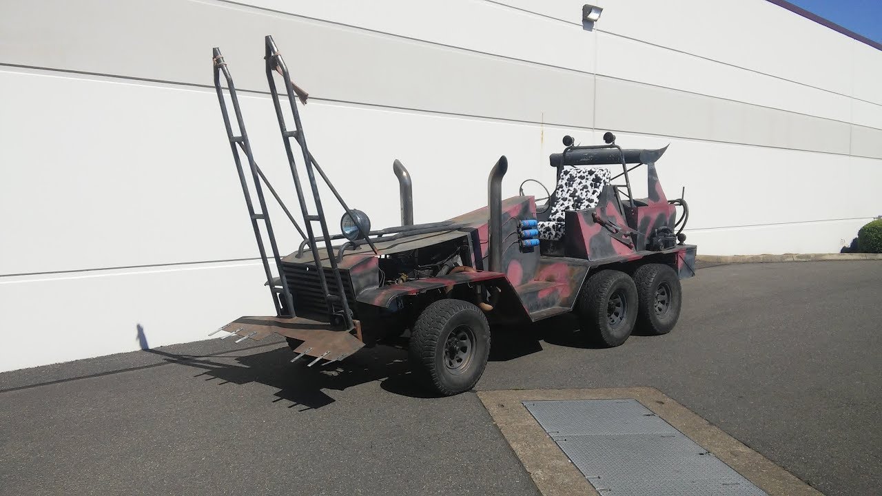 Mad Max 2 Humungus Machine and Greased Lightning Ship Out - YouTube