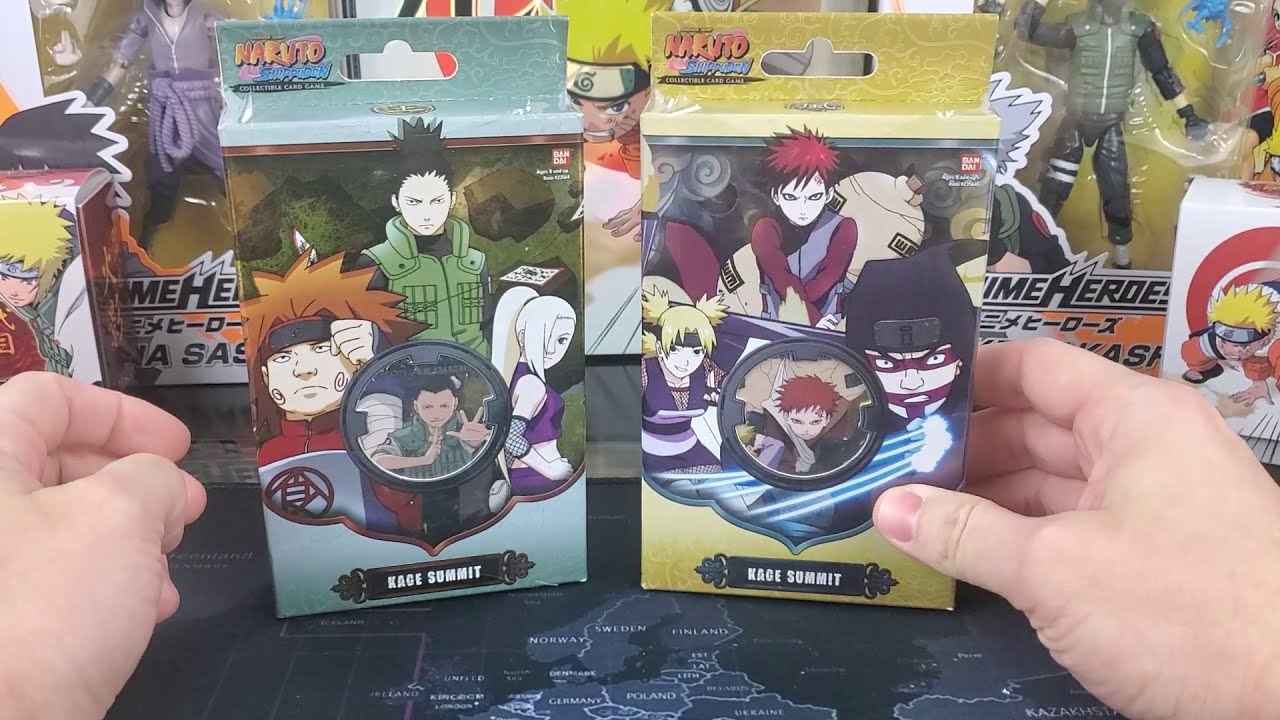 Naruto CCG set 25, Kage Sumit Starter Decks! - YouTube