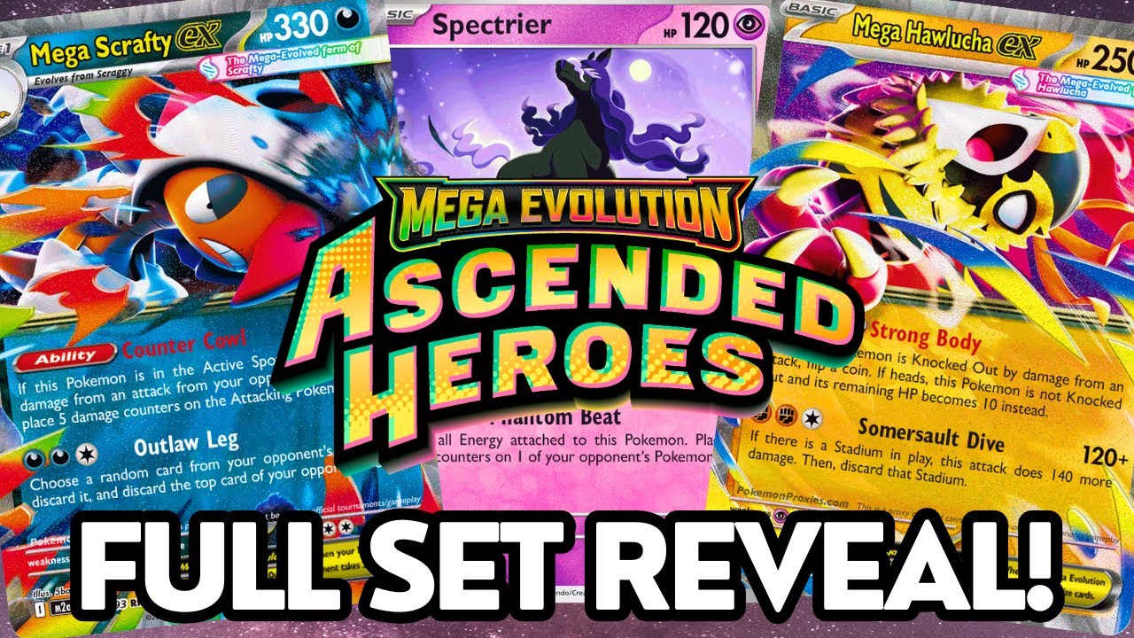 Every New Ascended Heroes Card Revealed from Japan's Mega Dream ex
