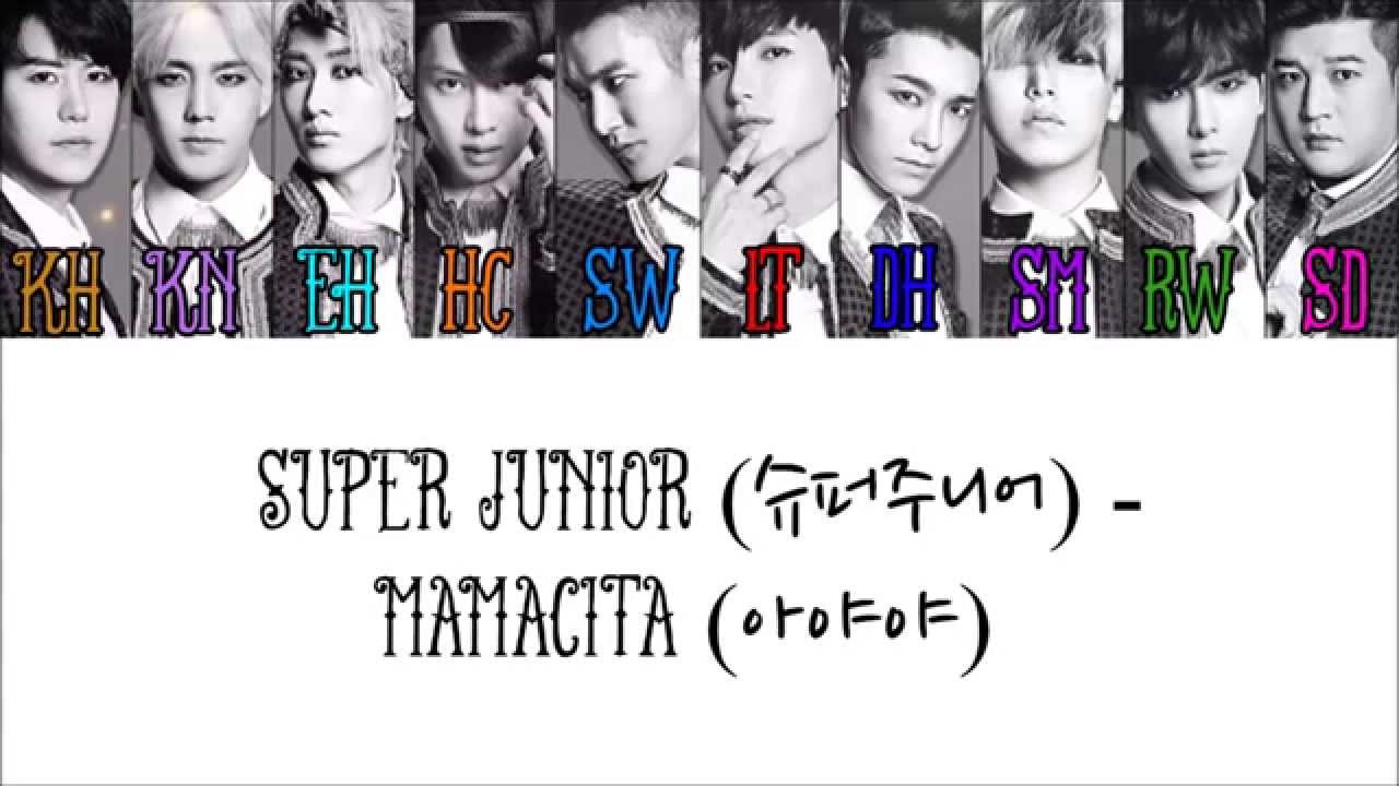 SUPER JUNIOR (슈퍼주니어) – MAMACITA (아야야) Color Coded Lyrics
