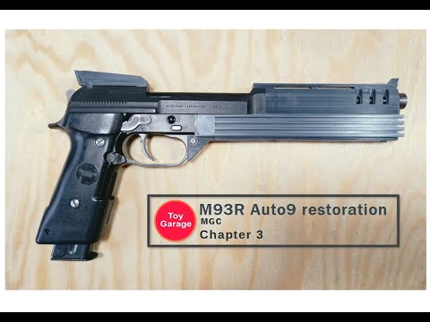 Vintage MGC M93R Auto-9 Airsoft Replica Restoration using 3D