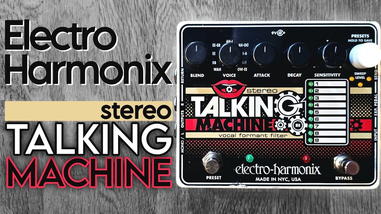 Electro-Harmonix Stereo Talking Machine Vocal Formant Filter Pedal