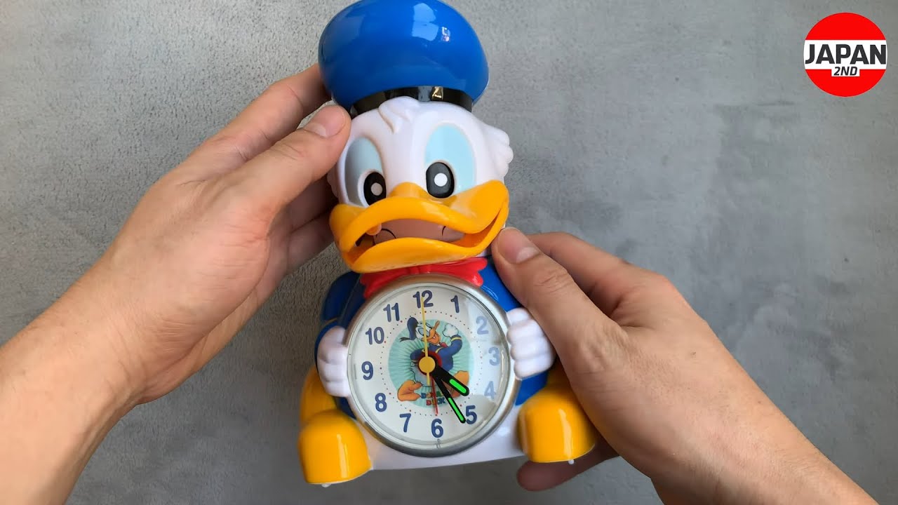 Disney ディズニー ドナルドダック おしゃべり 目覚まし時計 1988