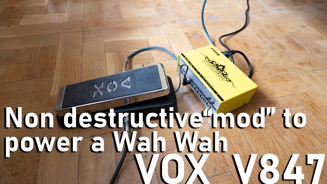 ✓👀👌Vox V847 Wah Wah pedal non destructive mod to use a