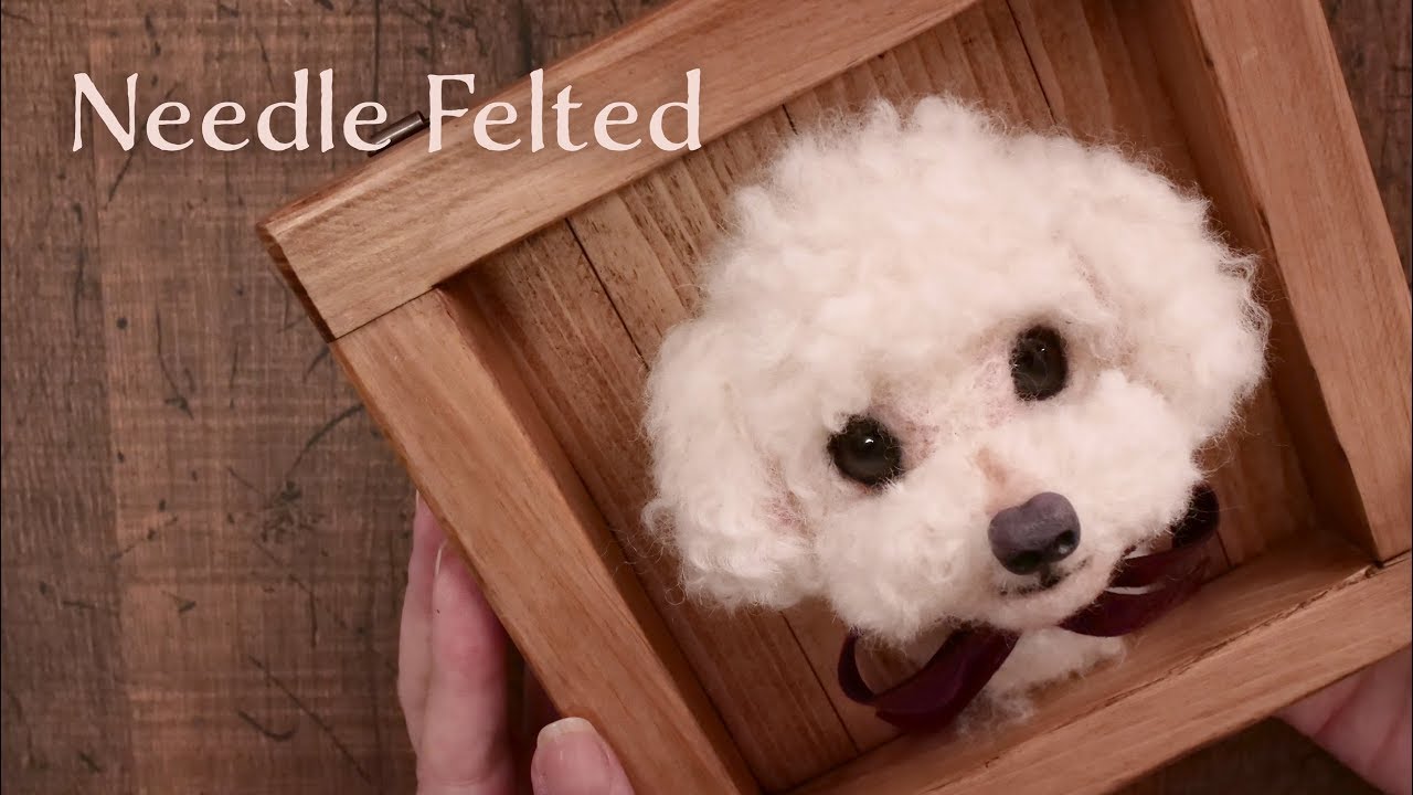 DIY Mother's birthday Needle Felted [Toy poodle] - YouTube