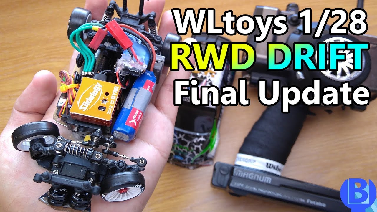 WLtoys K989 1/28 RWD Drift Update 4 - Final Setup - YouTube