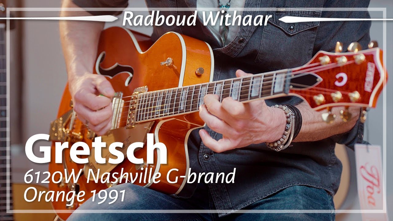 Gretsch 6120W Nashville Orange 1991 played by Radboud Withaar