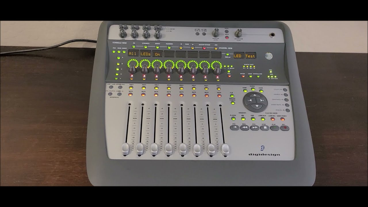 DIGIDESIGN DIGI 002 STANDALONE SELF TEST - YouTube