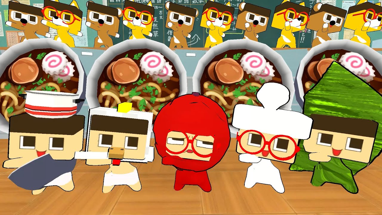 Anime] Udon soup gets a new friend! [Guchio-kun, Year 3, Class G