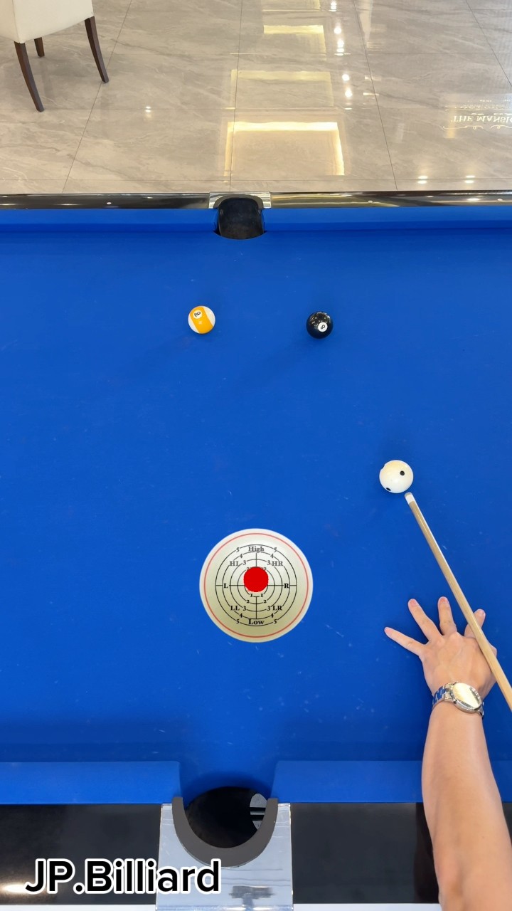 Perfect cue ball control - Nineball #billiard #billiards