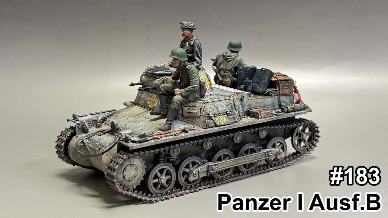 183 [戦車 プラモデル]TAMIYA 1/35 PanzerⅠ assembly to finish