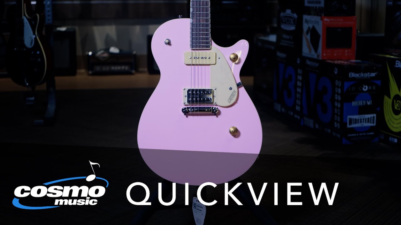 Gretsch G2215-P90 Streamliner Junior Jet Club P90 in Shell Pink