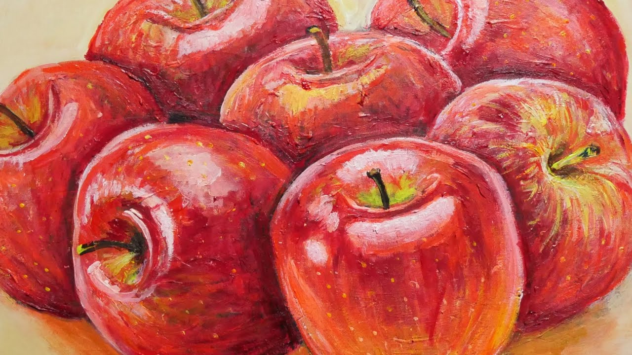 りんご】#油彩画 #芸術 #油絵 #絵 #アート #oilpainting #oil #painter