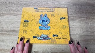 Topps Chrome Pop Mart The Monsters LABUBU Collection box Unboxing