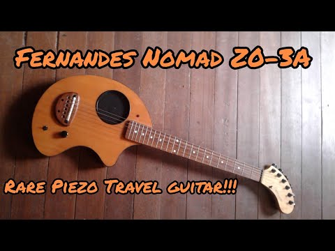 FERNANDES NOMAD ZO-3A. Rare Piezo travel guitar! - YouTube