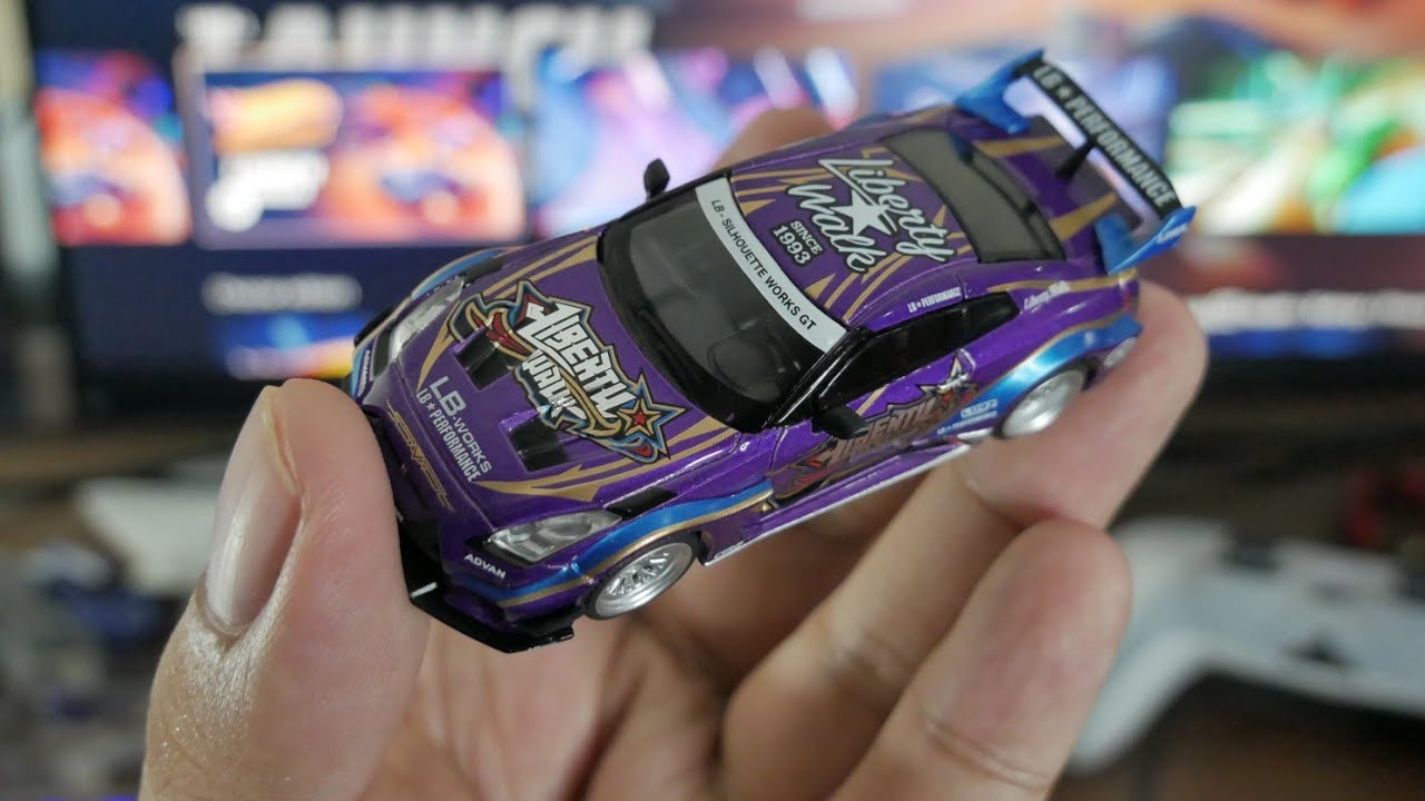 Mini GT LB Silhouette Works GT Nissan 35GT-RR Purple Metallic