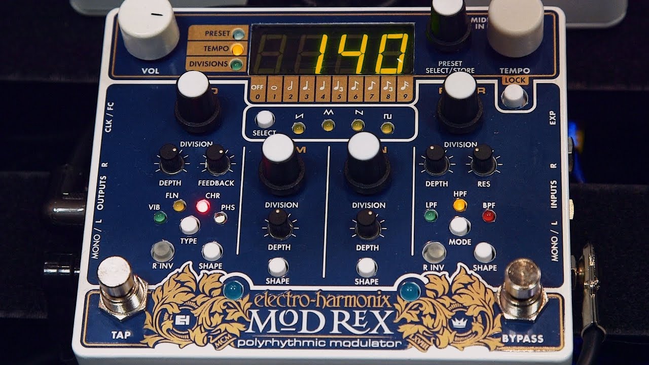 Electro Harmonix Mod Rex Pedal - AES 2018 - YouTube