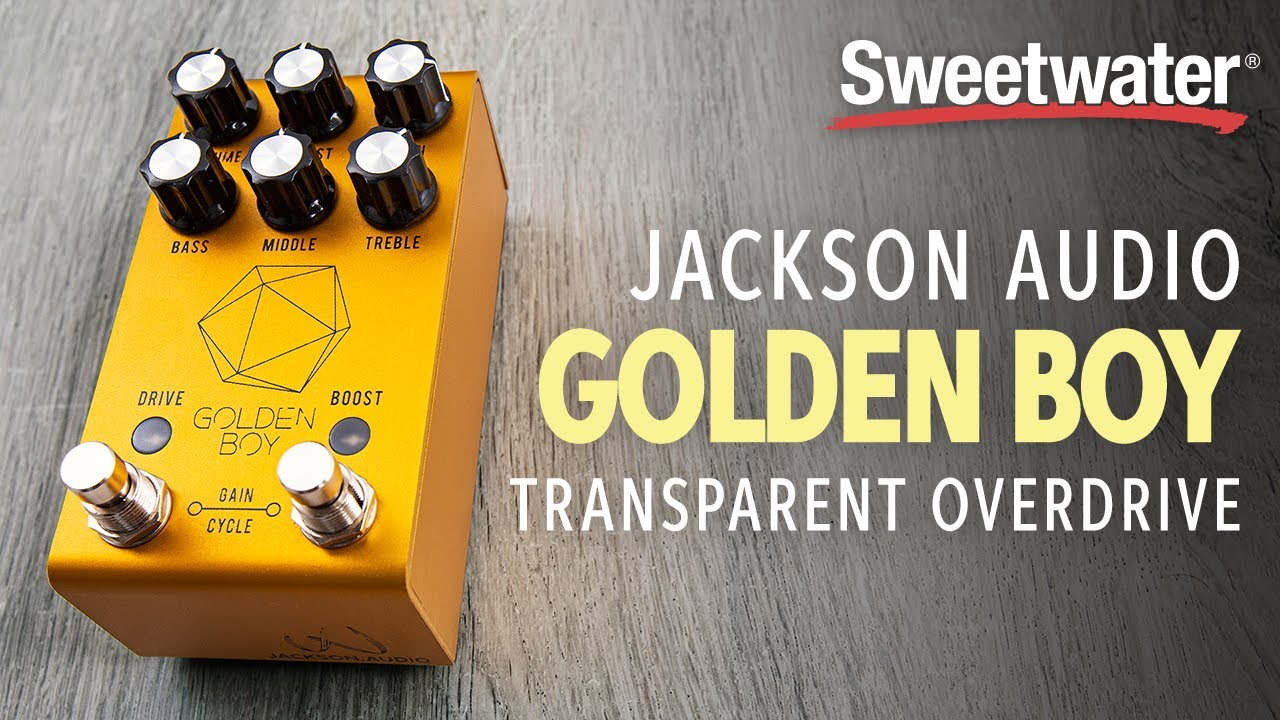 Jackson Audio Golden Boy Transparent Overdrive Pedal Demo - YouTube