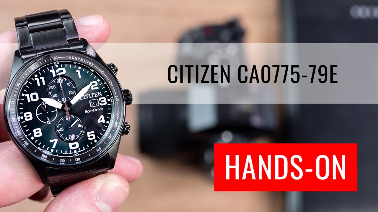 HANDS-ON: Citizen Sports Chrono Eco-Drive CA0775-79E - YouTube