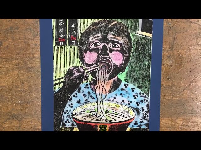 小3「いろいろうつして」紙版画（みなみ学園前期課程）】 - YouTube