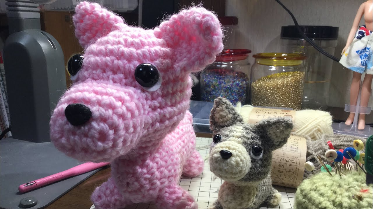 編み方)あみぐるみ💕コーギー🌷完成 - YouTube