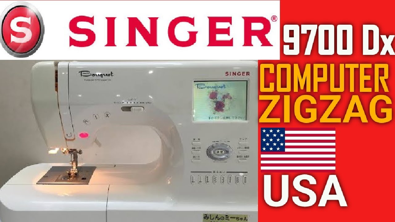 LATEST SINGER 9700 DX ZIGZAG MACHINE TUTORIAL || SINGER NEW MODEL