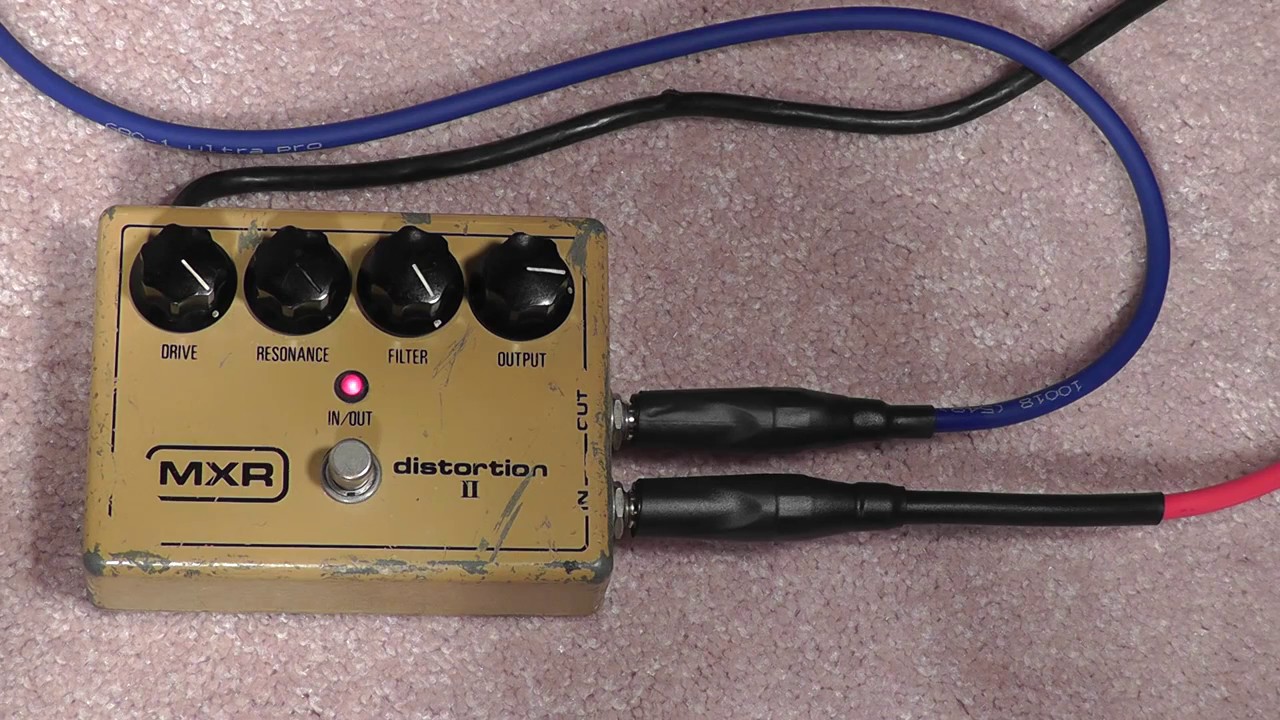 MXR Distortion II Guitar Pedal Sound Demo - YouTube