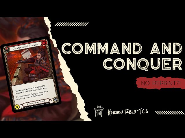 No Command and Conquer reprint? NO PROBLEM!!! - Flesh and Blood