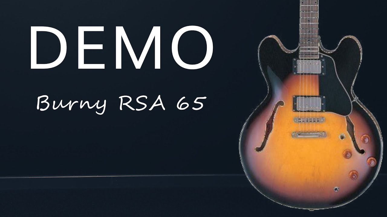 Burny RSA-65 semi hollow body gitaar DEMO | Muziekhuis Souman