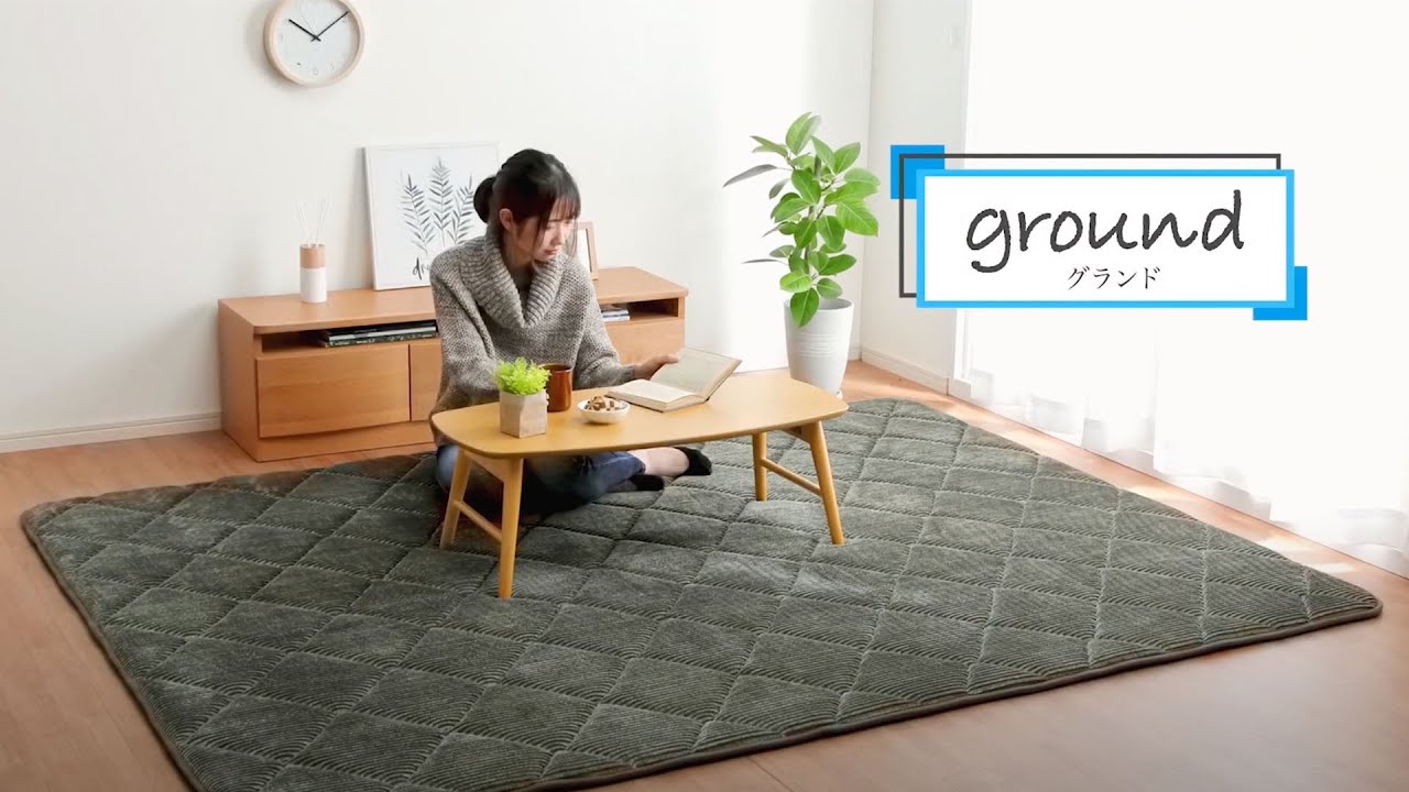 人をダメにするごろりんラグ 極厚 30mm ボリュームラグ 185×185cm