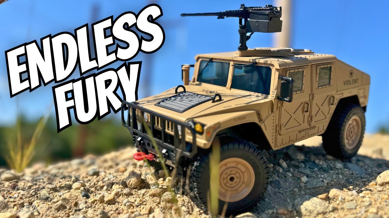 Military Hummer With Winch?! JJRC C8835 Hummer Tackles Desert