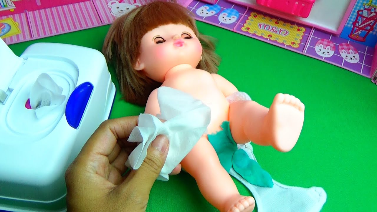 ネネちゃん おしっこしたらオムツをこうかん❤︎おもちゃあにめ