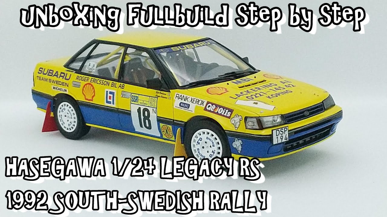 unboxing fullbuild HASEGAWA 1/24 LEGACY RS 1992 SOUTH-SWEDISH