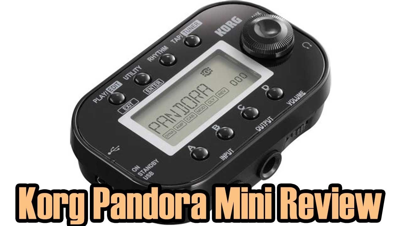 KORG Pandora Mini Guitar FX Review PART 1 - YouTube