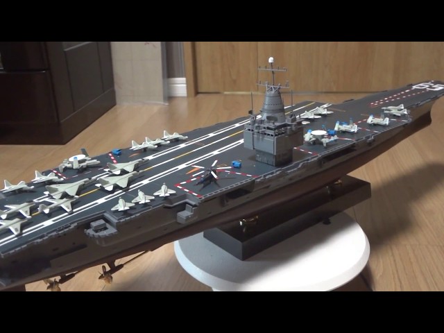 ニチモ 1／500 RC 空母エンタープライズ 製作完成 (1) - YouTube