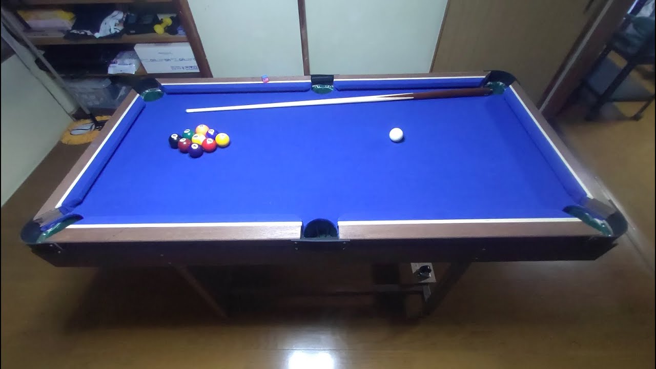 自宅用]ビリヤード台作ってみた - YouTube