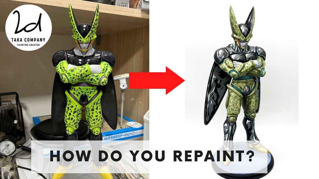 ドラゴンボール】How do you repaint?（リペイント動画）セルの