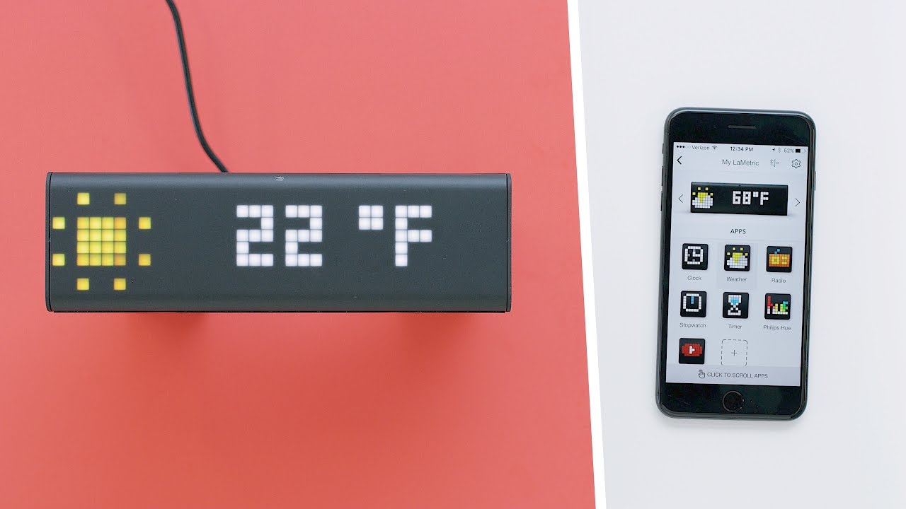 Connected clock for a Smart Home | LaMetric Time