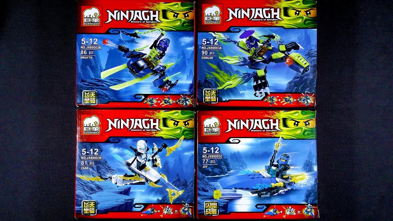LEGO Ninjago sets Jay Zane Minifigures (bootleg / knock-off