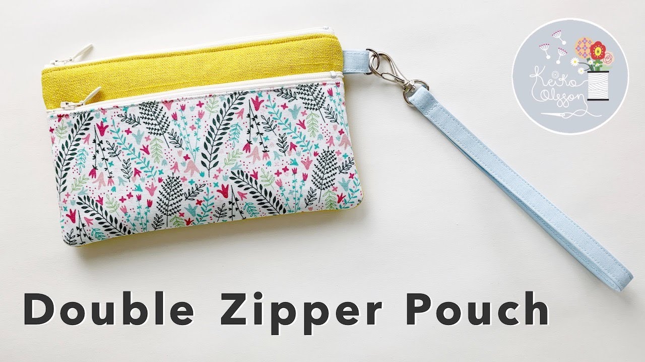 ダブルファスナーのポーチ / Double Zipper Pouch / Sewing Tutorial