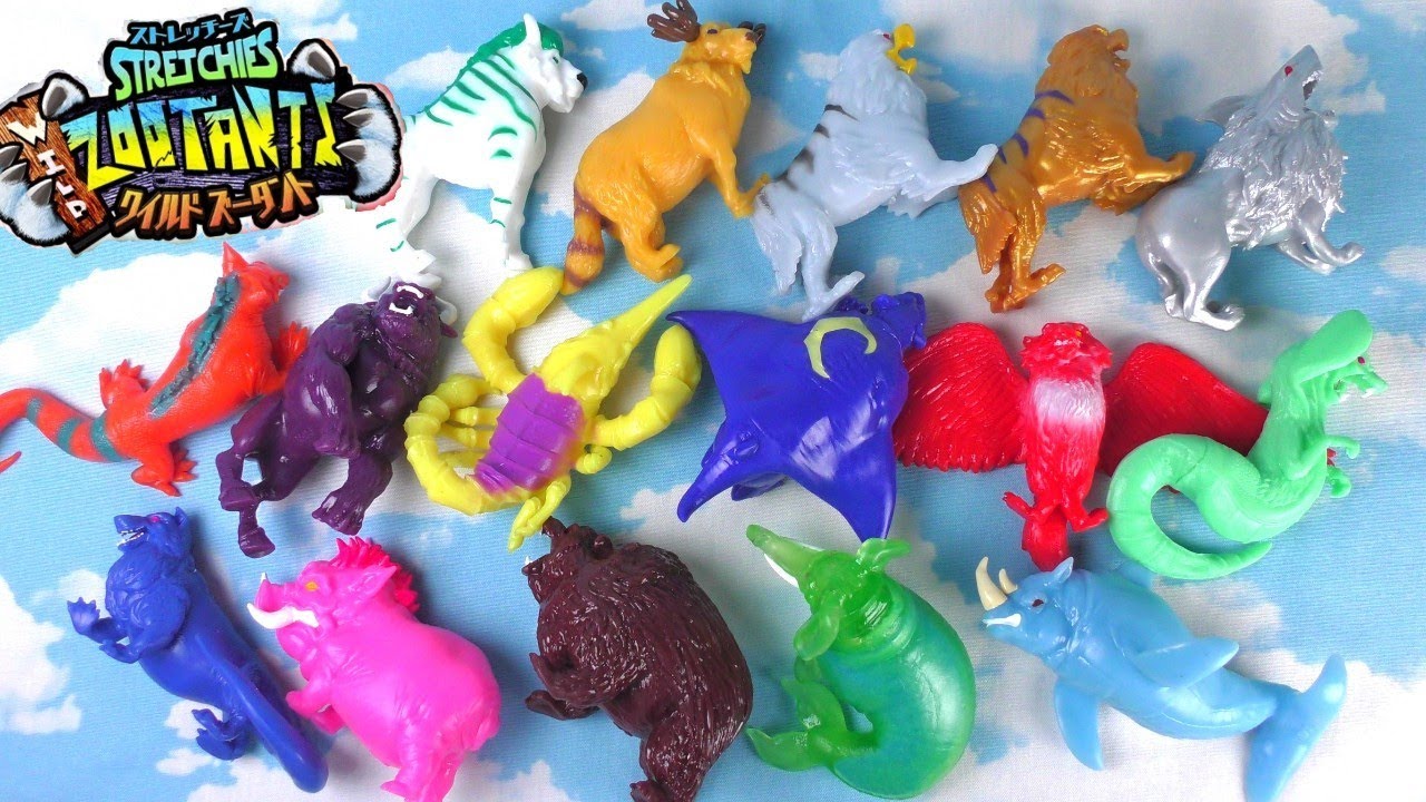 Stretchies Wilds Tant] Unpacking all 16 varieties!! [DeAgostini