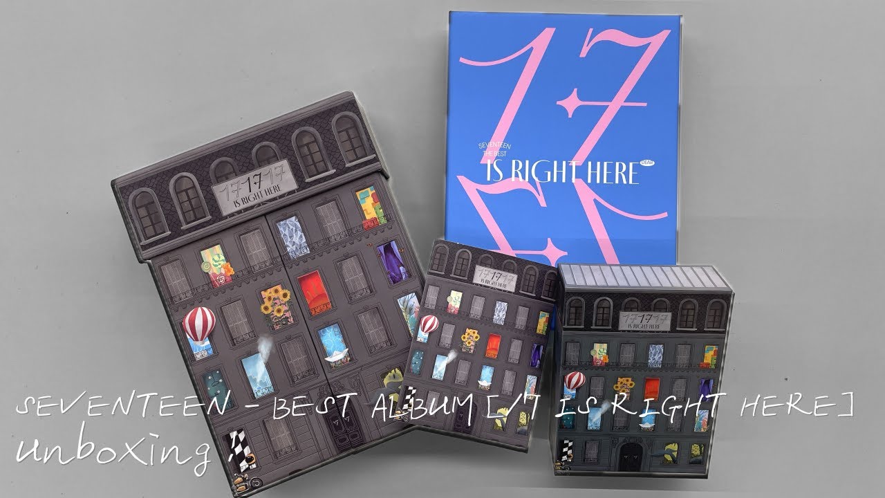 SEVENTEEN - BEST ALBUM [17 IS RIGHT HERE] Unboxing ! - YouTube