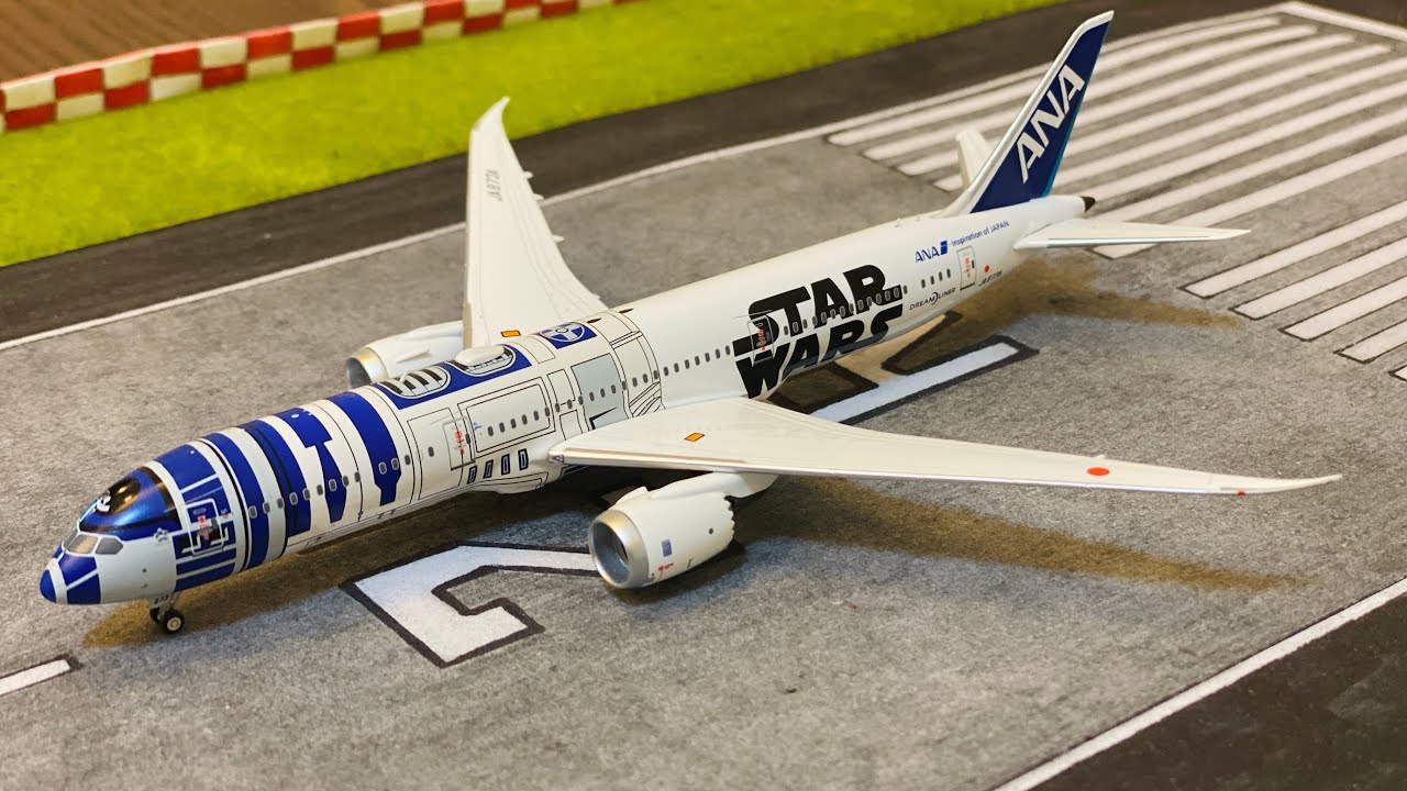 1:400 Ng Models ANA 787-9 Star Wars R2-D2 Livery Unboxing - YouTube
