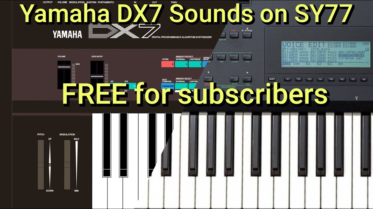 Yamaha DX7 Voice ROM 1 Bank A play through (factory presets) - YouTube