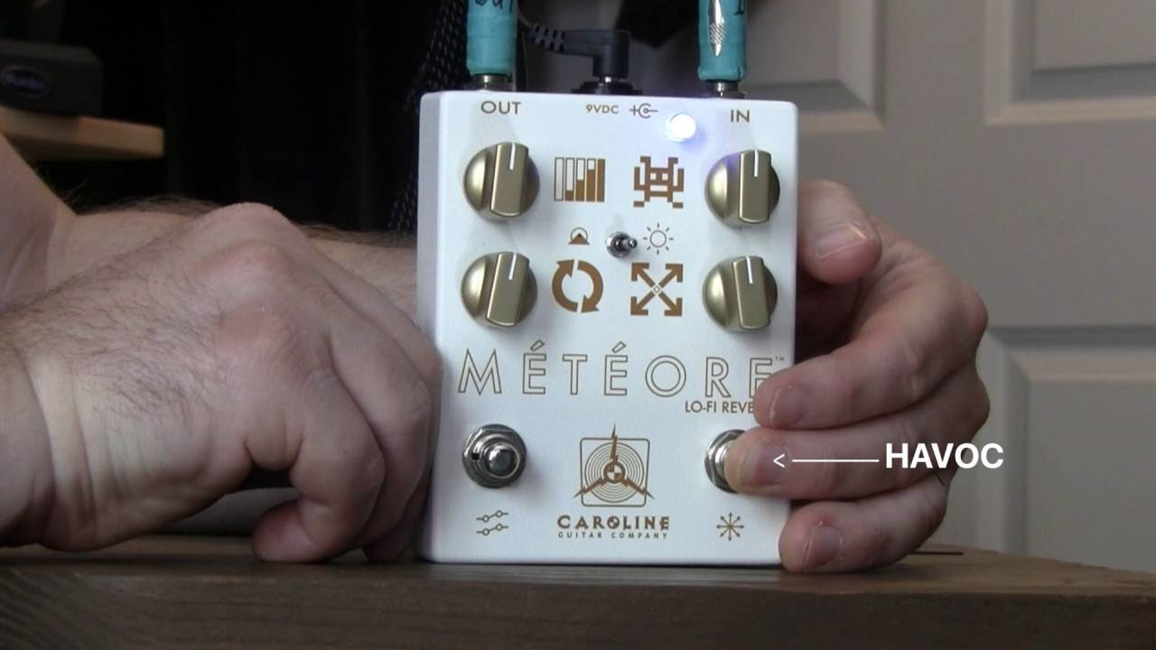 Caroline Guitar Company MÉTÉORE Reverb Pedal Demo! (with SPÉCIAL